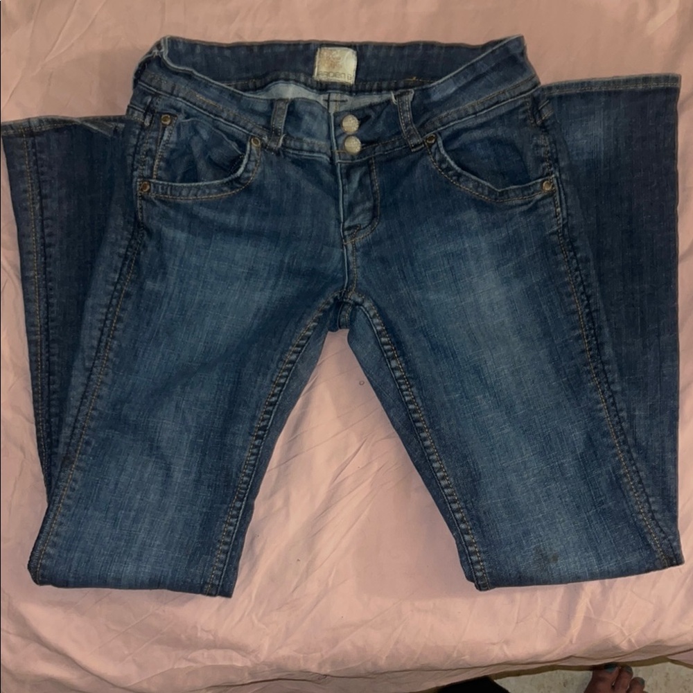 Arden B Dark Blue Boot Cut Jeans